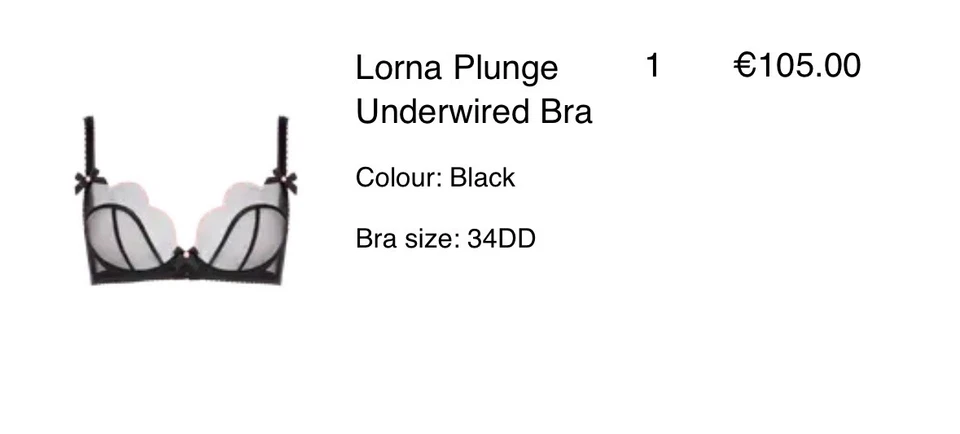 Agent Provocateur Lorna Bra 34DD & Ouvert Size 5 Black/Pink NEW/OVP - Bild 3 von 4