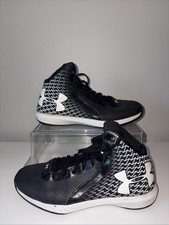 Under Armour Micro G Torch High Top Youth Black Basketball Shoes Size 5Y