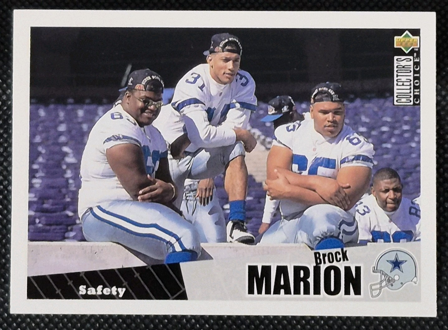 1996 Upper Deck Brock Marion Collectors Choice No. 352 Dallas Cowboys