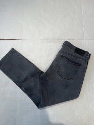 Mott & Bow Jeans Mens 34x27 Slim Black Wash Denim Premium Stone Stretch Casual