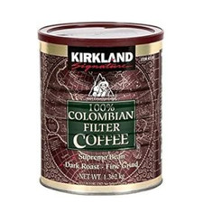 Kirkland Signature 100% Colombian Filter Coffee, 1.362kg (Pack of 2) 36.57 per kilo