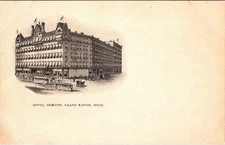 Hotel Morton, GRAND RAPIDS, Michigan Postcard