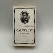 Old Bacon Bros Cambridge UK United Kingdom Calverley Cigarette Empty 10 Box