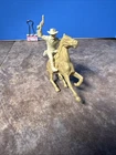 MARX ROY ROGERS PLAYSET MOUNTED CHARACTER FIGURE W/ 54mm WESTERN HORSE VINTAGE