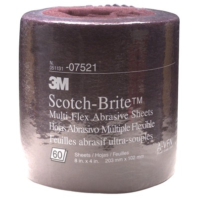 Scotch-Brite 07521 MX-SR Series Multi-Flex 8 in. x 20 ft. Abrasive Sheet Roll