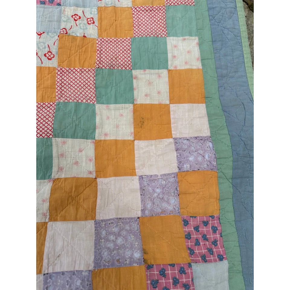 Colcha de selos postais vintage multicolorida tamanho 78 x 92 ao redor do mundo - Imagem 4 de 4