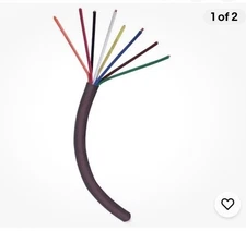 Thermostat Wire 18/8  18 Gauge 8 Conductor USA Made 20 Ft. Length ~ FREE SHIP