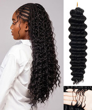 Human Crochet Hair for Black Women, 24 Inch 50 Strands Miracle Knots Hair 60G