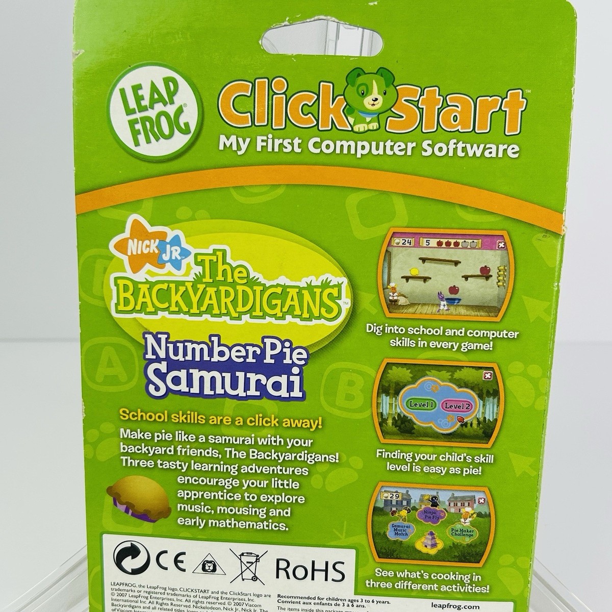 LeapFrog ClickStart Educational Software Backyardigans Number Pie