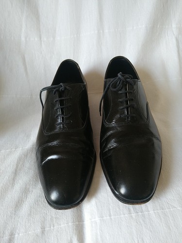 Joseph Cheaney schwarze Leder klassische Oxford Schnürschuhe UK 8 F sehr guter Zustand siehe Fotos - Bild 5 von 8