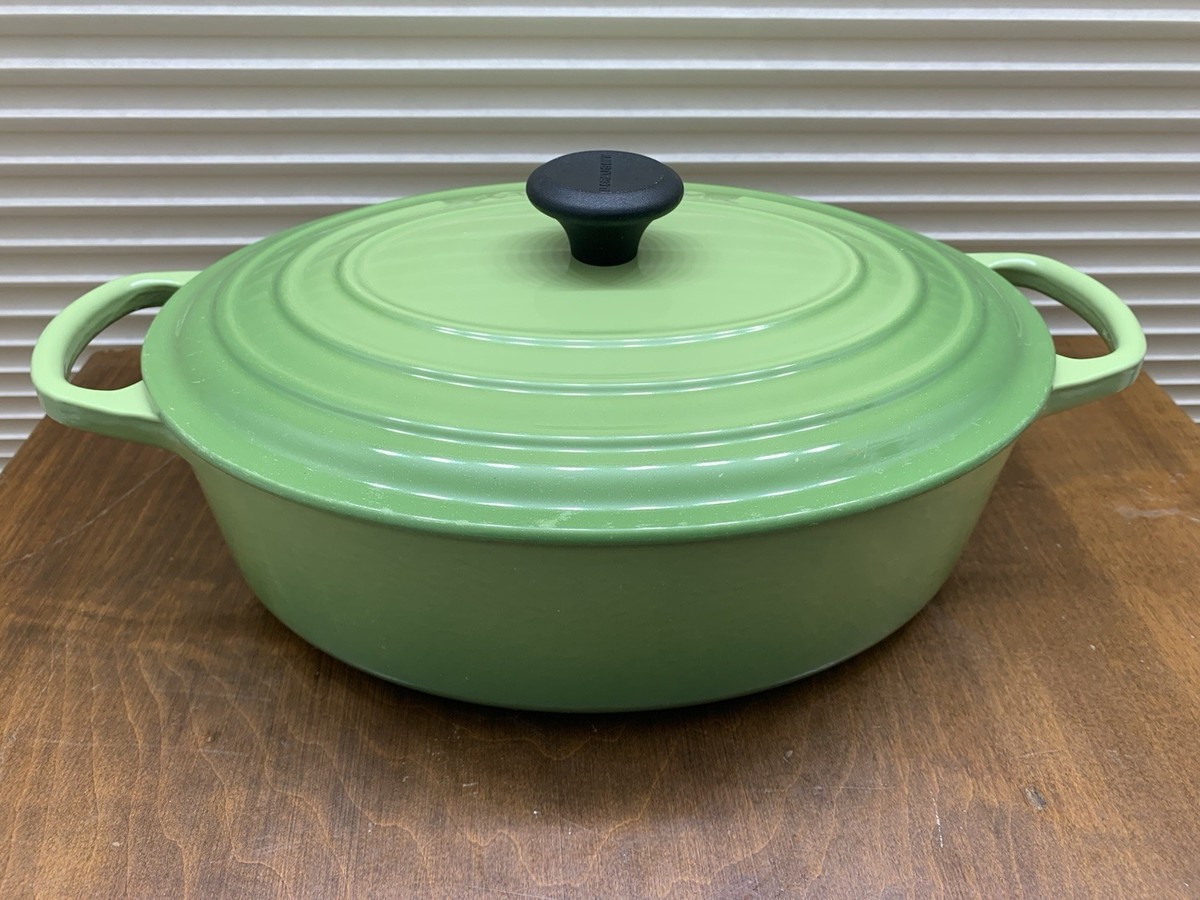Le Creuset ライトグリーン オーバル鍋　25cm Lecreuset Dutch Oven #27 Palm/Kiwi? Green | eBay