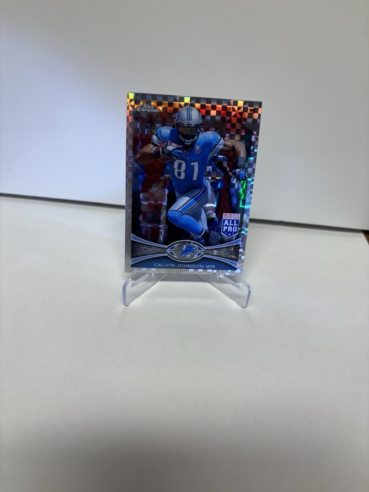 2012 Topps Chrome X-Fractor All-Pro Calvin Johnson #115 Lions HOF NM