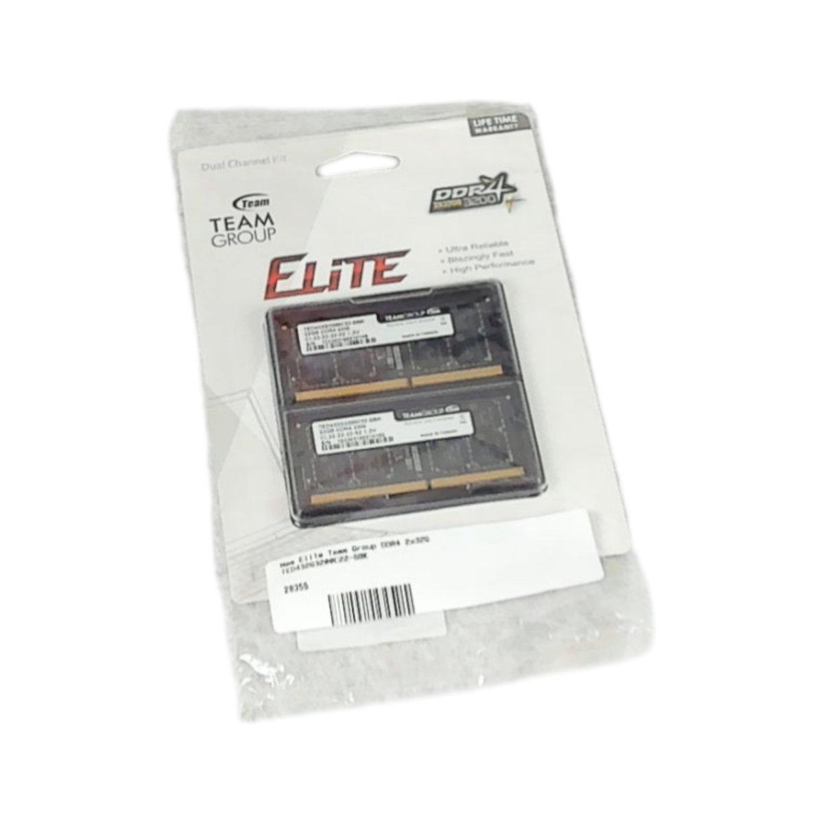 メモリー TEAMGROUP 32GB DDR4 3200MHz TED432G3200C New Elite Team Group DDR4 2x32G TED432G3200C22-SBK | eBay