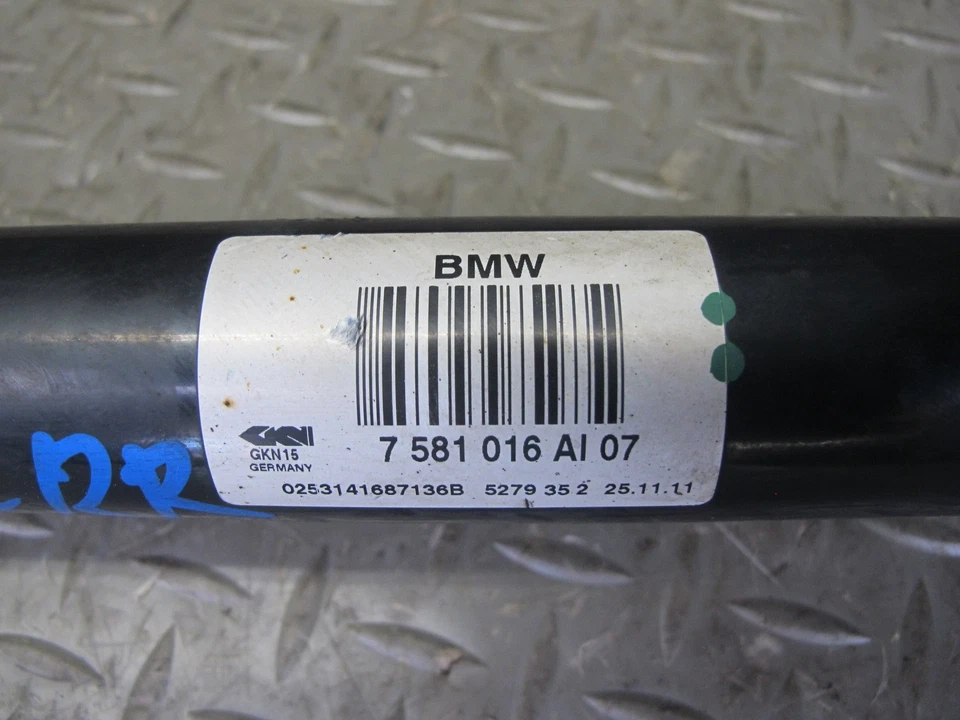 11-16 BMW F10 550I AWD REAR RIGHT AXLE SHAFT 103K MILES 7581016 OEM - Image 3 of 4