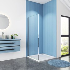 H-1850/1900mm Sliding Shower Enclosure Shower Door Side Panel Glass Screen Panel