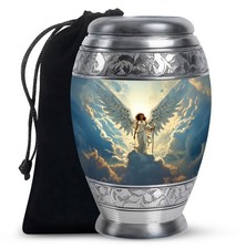 Divine Angel Funeral Urns for Ashes Adult Women, Handcrafted Urn 10 Inch 