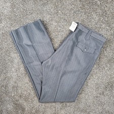 Vintage Pagano West Dress Pants Mens 40 Gray Westerner Swedish Wrap Unhemmed NWT