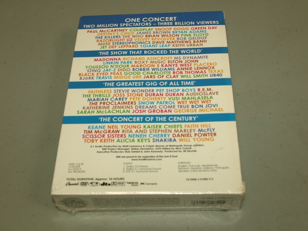 Live 8 (DVD, 2005, 4-Disc Set) for sale online | eBay