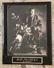 Bob Probert Signed & Numbered Picture / Plaque 11 x 13 Redwings Blackhawks 90's
