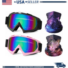 4 Pcs Dirt Bike ATV Goggle Breathable Face Mask Motorcycle Motocross Riding Off-