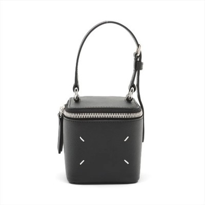 Maison Margiela Mini box bag Leather Hand bag Black Mirror Included