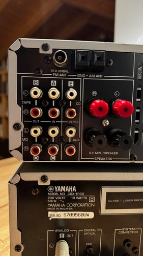 Yamaha Mini Stereo Anlage CDX-E100 & RX-E100, refurnished, 3 Monate Garanti - Afbeelding 7 van 9