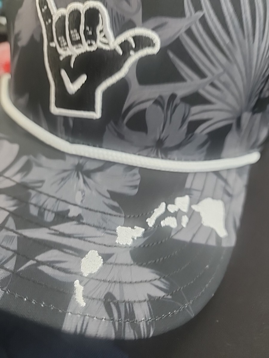 Callaway Hawaii Black Shaka Ko Olina Rope Hat Snapback Floral | eBay