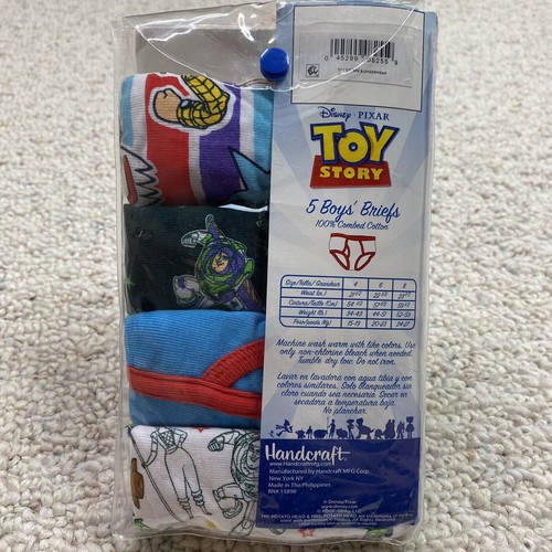 Disney Boys Briefs size 6 Multicolor Toy Story Super Soft 100% Cotton 6 Pack - Picture 7 of 22