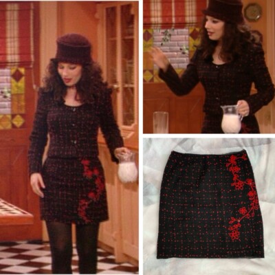Moschino Cheap & Chic Cashmere Skirt Ladybug Size 4 ASO Fran Fine on the Nanny