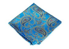 Lord R Colton Masterworks Pocket Square - Cafayate Glacier Silk - 75 Retail New