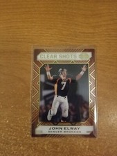 2020 PANINI ILLUSIONS FOOTBALL CLEAR SHOTS #15 JOHN ELWAY DENVER BRONCOS NM/M