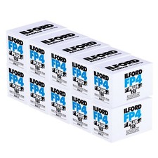 Ilford Black & White 35mm Camera Film - FP4 Plus - 24 Exposure 125ASA - 10 PACK