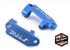 STRC ST2432B Blue Aluminum Front Caster Blocks Traxxas Drag Slash / Bandit