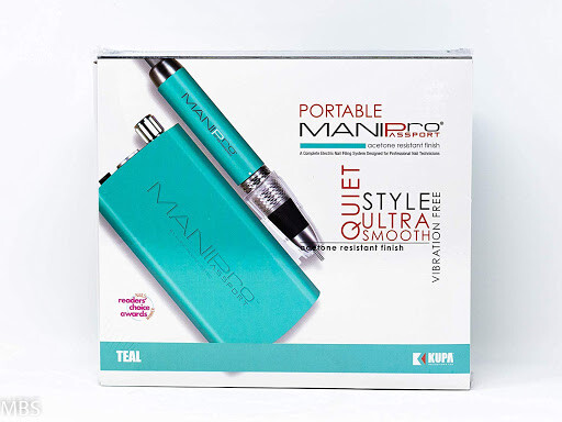 Kupa ManiPro Passport Portable Nail File Drill Teal Limited Color 