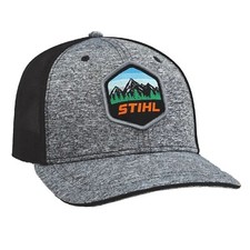 Genuine STIHL  black  gray fitted baseball cap/hat NEW 