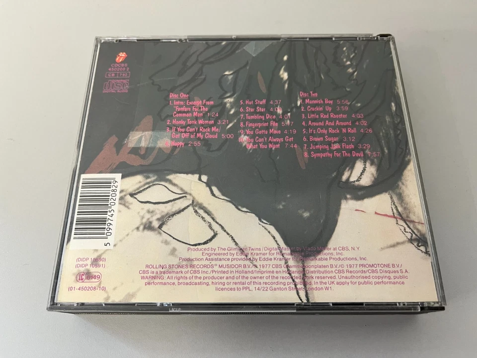 Rolling Stones - Love You Live -made in Japan- 2 CD´s © 1977/86 (CDCBS 450208 2) - Bild 4 von 4