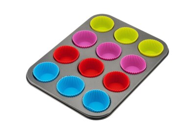 5908287241886 FORMA DO MUFFINEK Z WKŁADAMI SILIKONOWYMI KINGHOFF KH-4188 KINGHOF