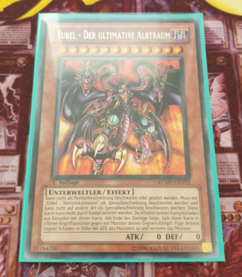Yu-Gi-Oh! RYMP-DE072 Yubel - Der Ultimative Albtraum 1. Auflage NM  Sleeve & To