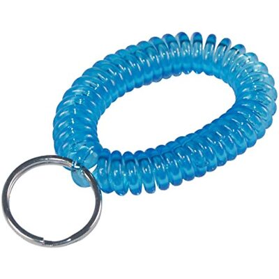 Hillman Fasteners 701304 Coiled Key Rings Wrist Coil Key Chain, Plastic/metal,