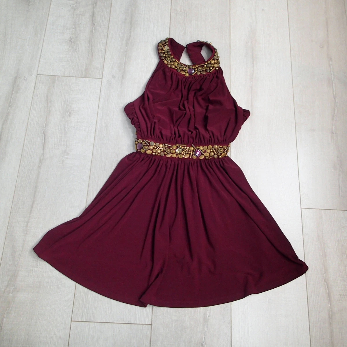 Maroon summer dress hotsell