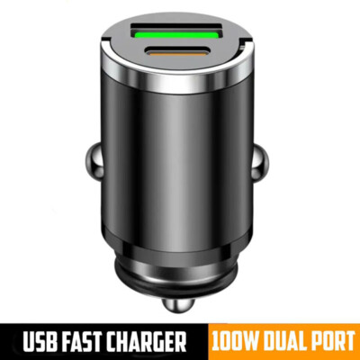 30W KFZ Dual USB C PD Schnell Ladegerät Auto Ladeadapter für iPhone für Samsung