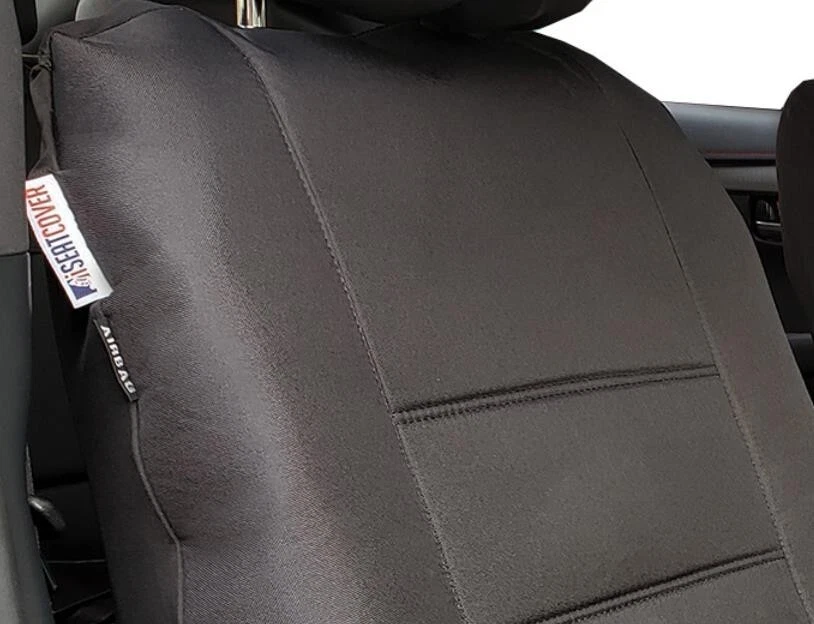 Черные водонепроницаемые холщовые чехлы на передние сиденья автомобиля Mercury Montego 2 шт. - Изображение 3 из 4