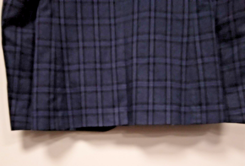 Men's Next Tailoring Slim Fit Navy Blue Check 2 Piece Polyester Suit - 40L - Picture 11 of 24