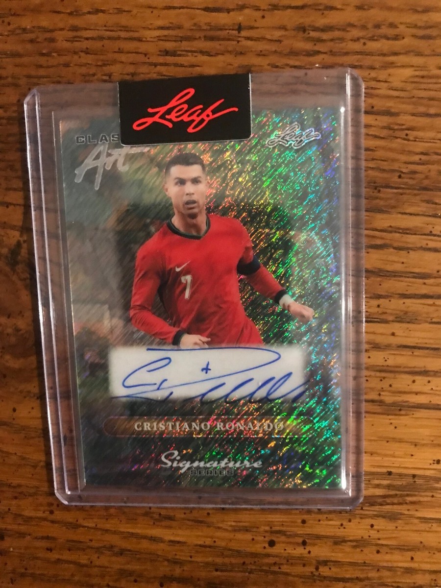 Leaf Cristiano Ronaldo 直筆シールサイン #1&frasl;1 ゼブラ&frasl;サイン枠