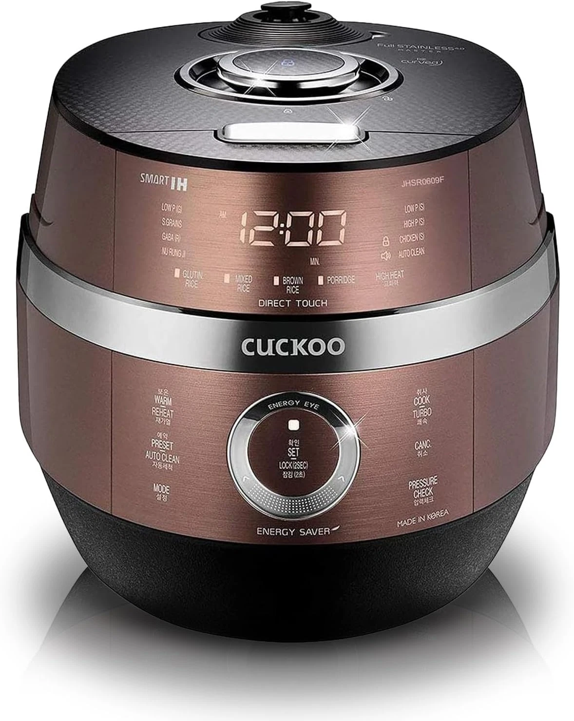 Induction Heating Pressure Rice Cooker, 6-Cup Uncooked, 16 Menu Options