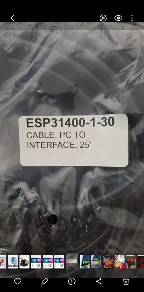 CABLE, PC TO INTERFACE,_25' ESP31400-1-30 - Image 3 of 4