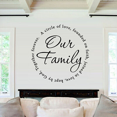 Our Family Forever Best Priced Decals Words & Phrases Wall Decals
