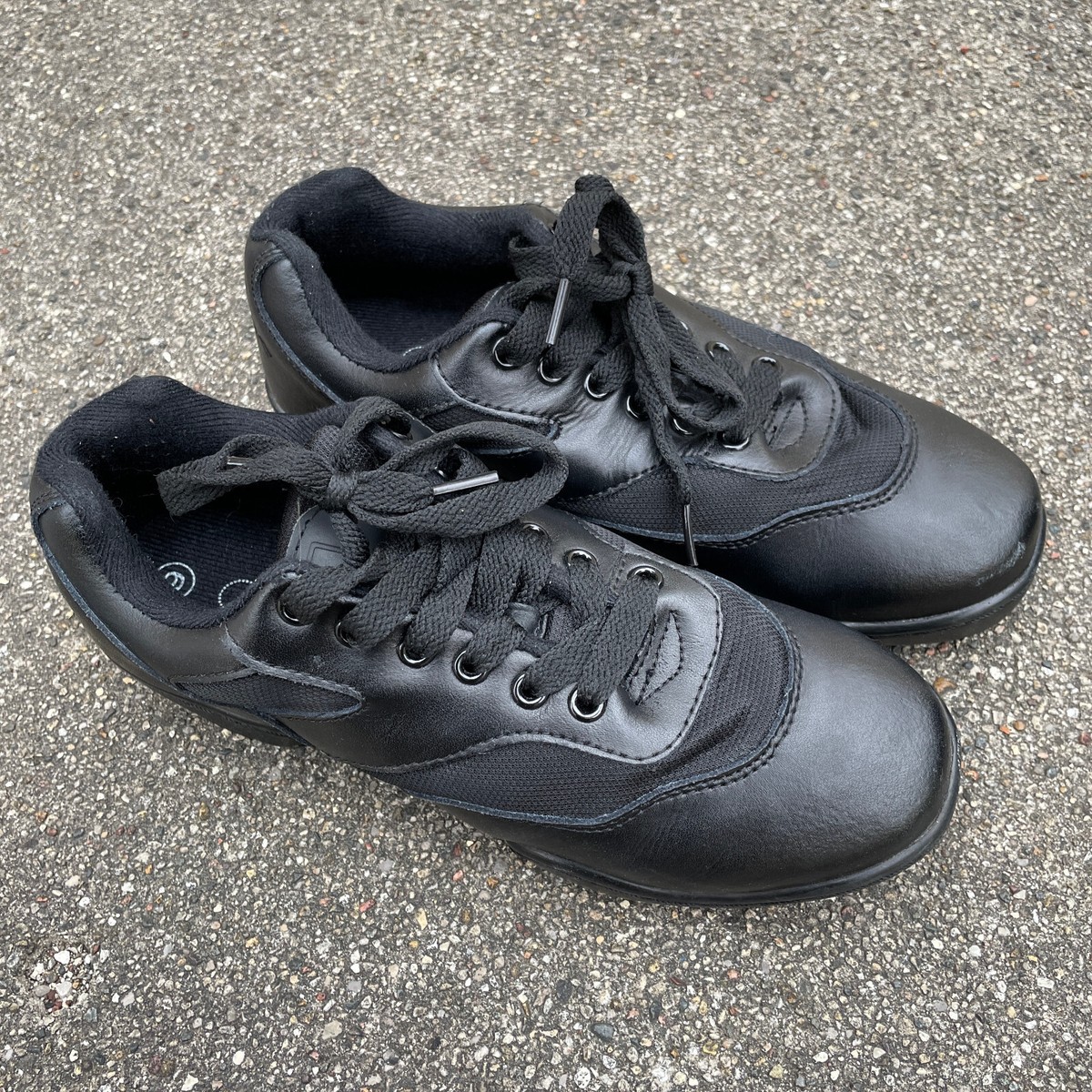 Revolution Women's 9AD Dance Sneakers Shoes Split Sole Black In