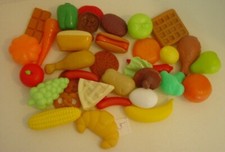 Lot of 35 Pretend Play Food Fruits Vegetables hotdog l-5