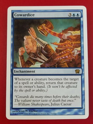 coward mtg card Magic: The Gathering Cards: COWARDICE ninth edition Time travel MTGNexus - I'm a Coward